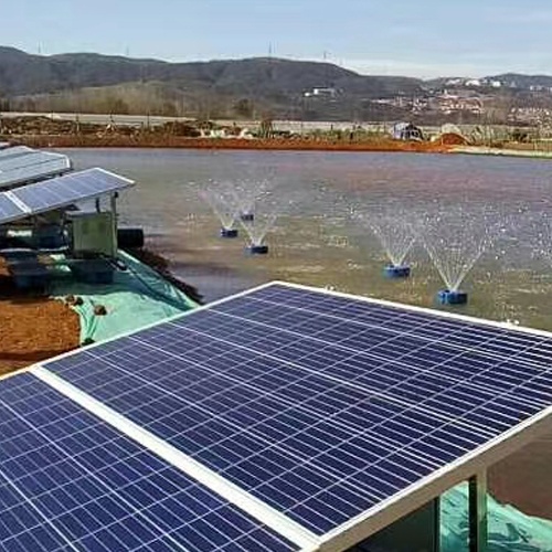 太陽能噴泉曝氣機